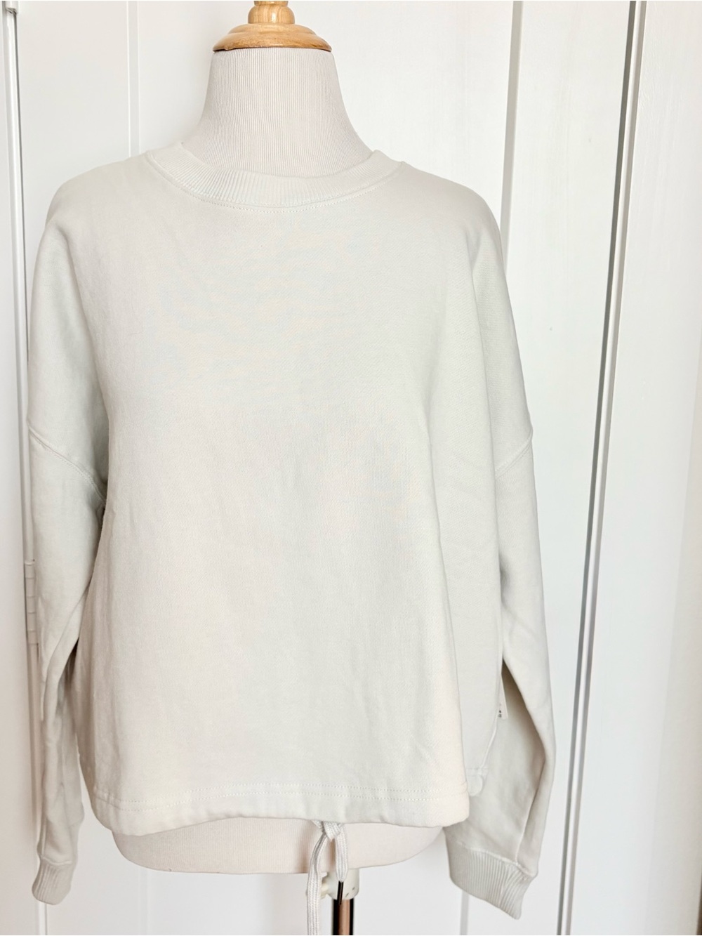 90 Degree By Reflex Off-White Crewneck Sweatshirt NWT Large